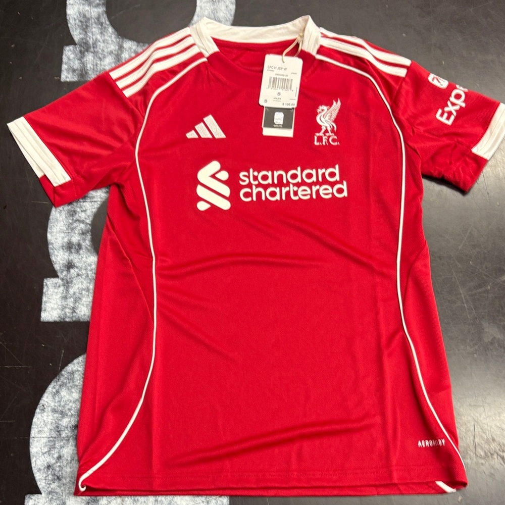 Adidas Red and White Women's Jersey Liverpool